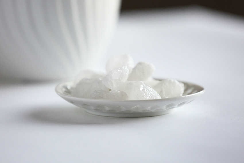 透かし小皿に盛られた白福しお